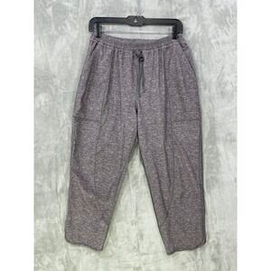 Lululemon Final Play Crop Pants Women's Size 8 Heathered Gray Athletic 23"‎